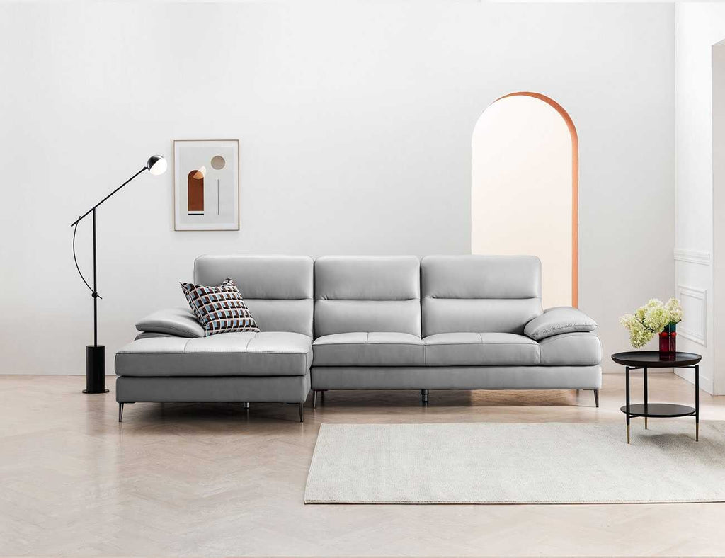 Sofa góc da 3 chỗ tựa liền - VELVET - 14