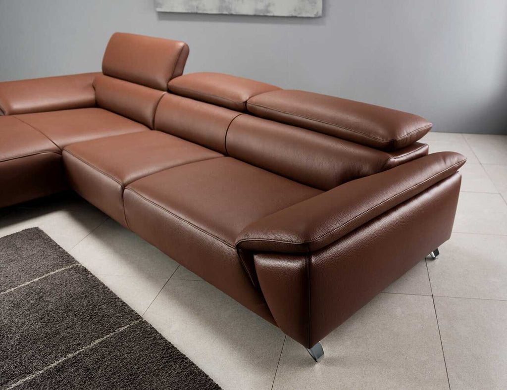 Sofa góc da 3 chỗ tựa liền - ZANDER - 13