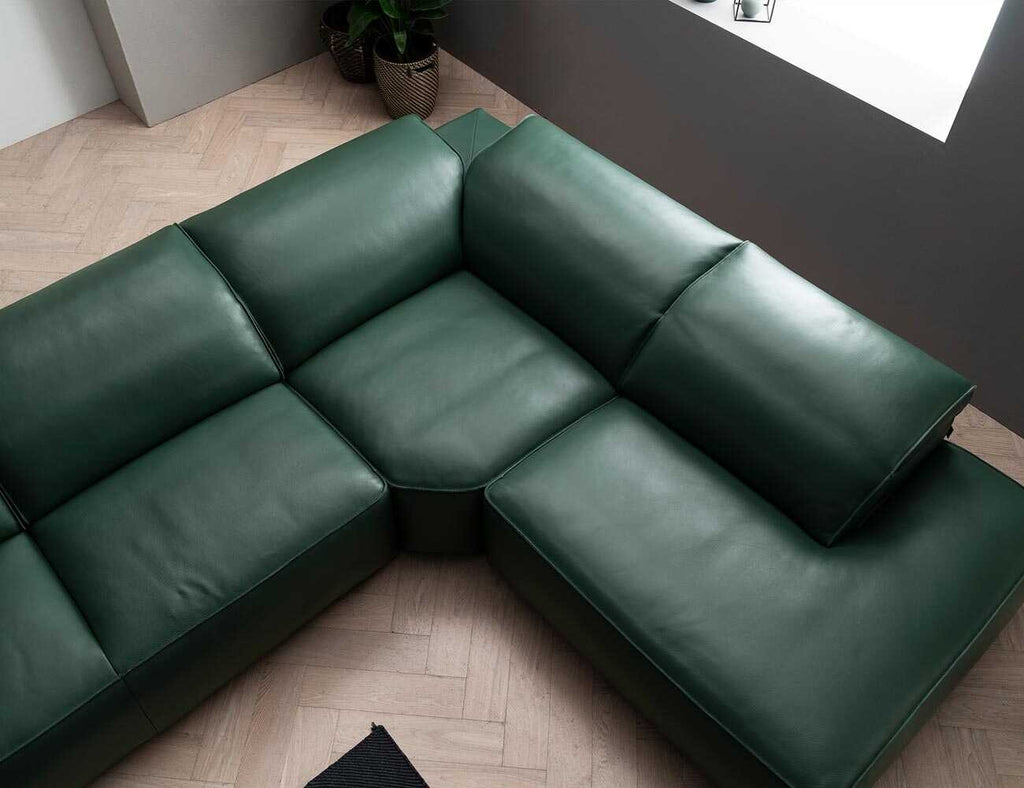 Sofa góc da 4 chỗ tựa gật gù - TERENCE - 18