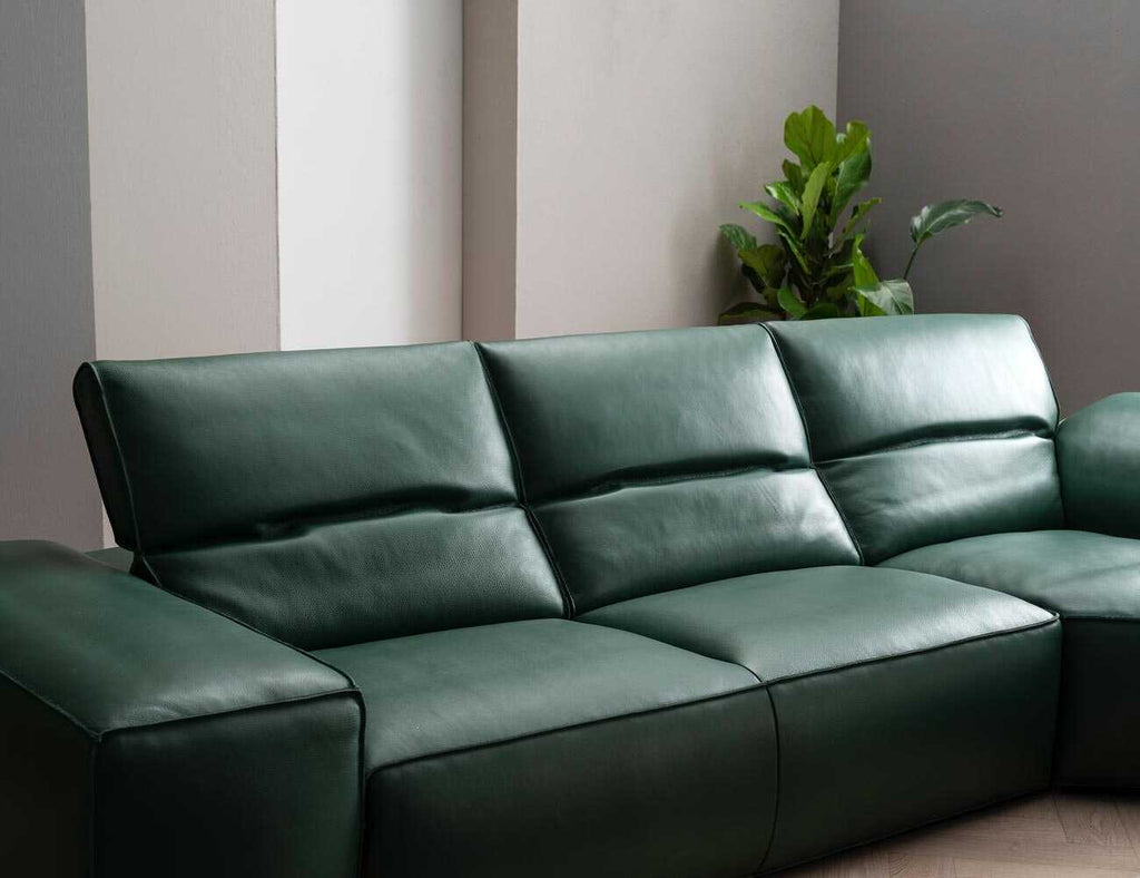 Sofa góc da 4 chỗ tựa gật gù - TERENCE - 20