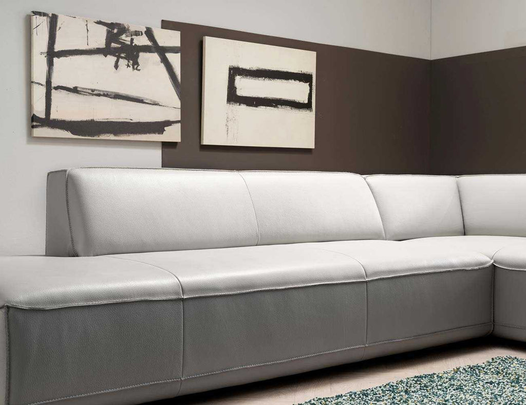 Sofa góc da 4 chỗ tựa liền OLINDO - 04