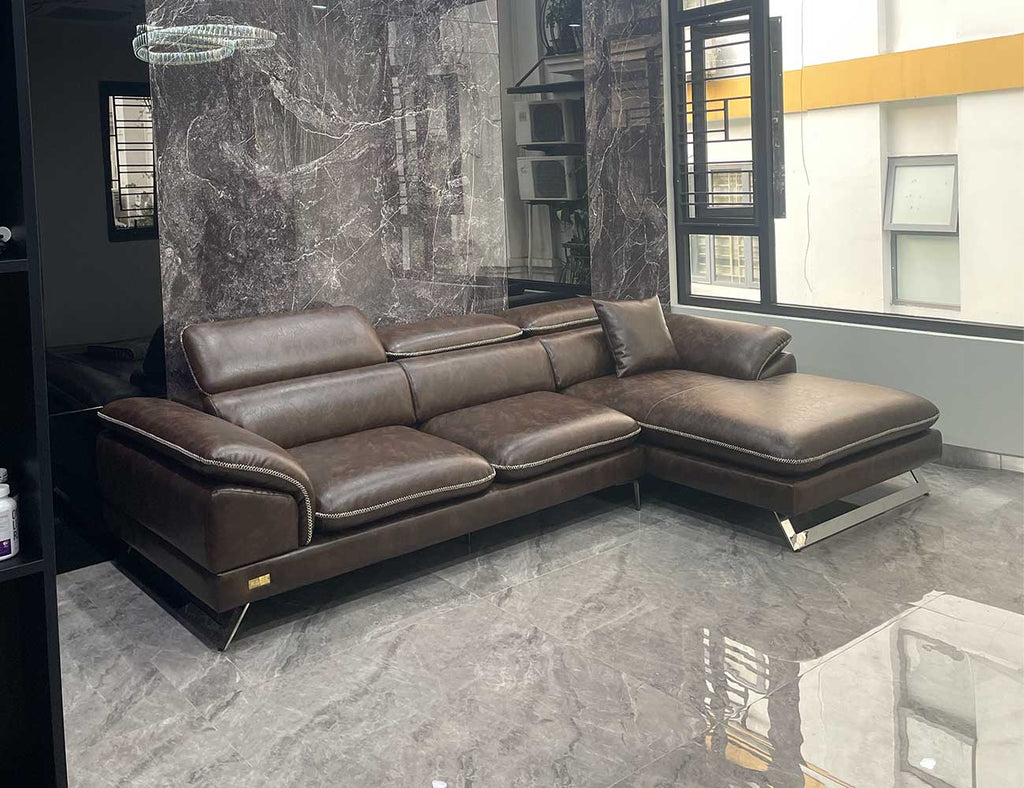 Sofa góc da tựa gật gù - TOSCANA - 08