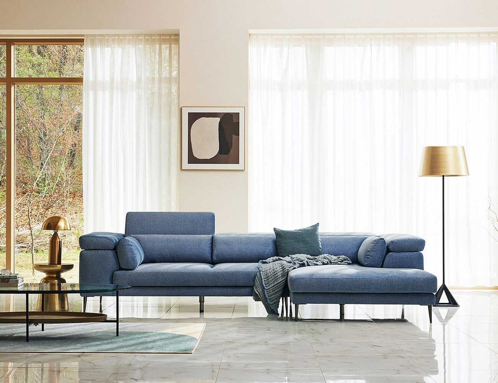 Sofa góc nỉ 3 chỗ gật gù - VACCO - 17