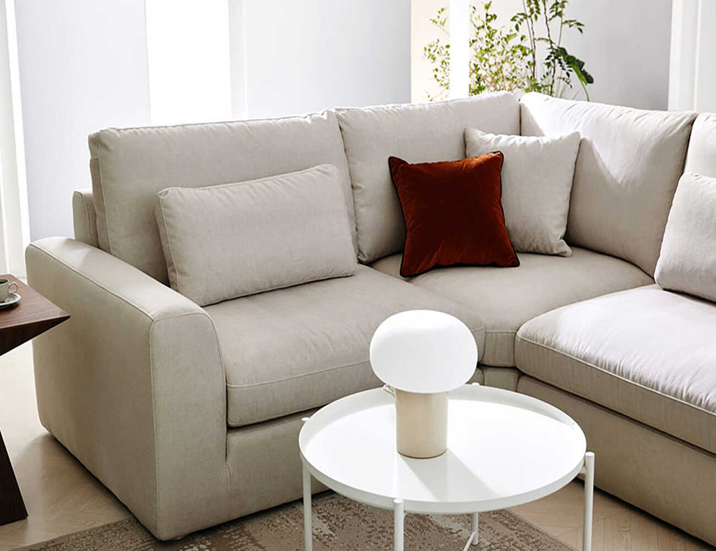 Sofa góc nỉ 3 chỗ tựa liền Humbert 1