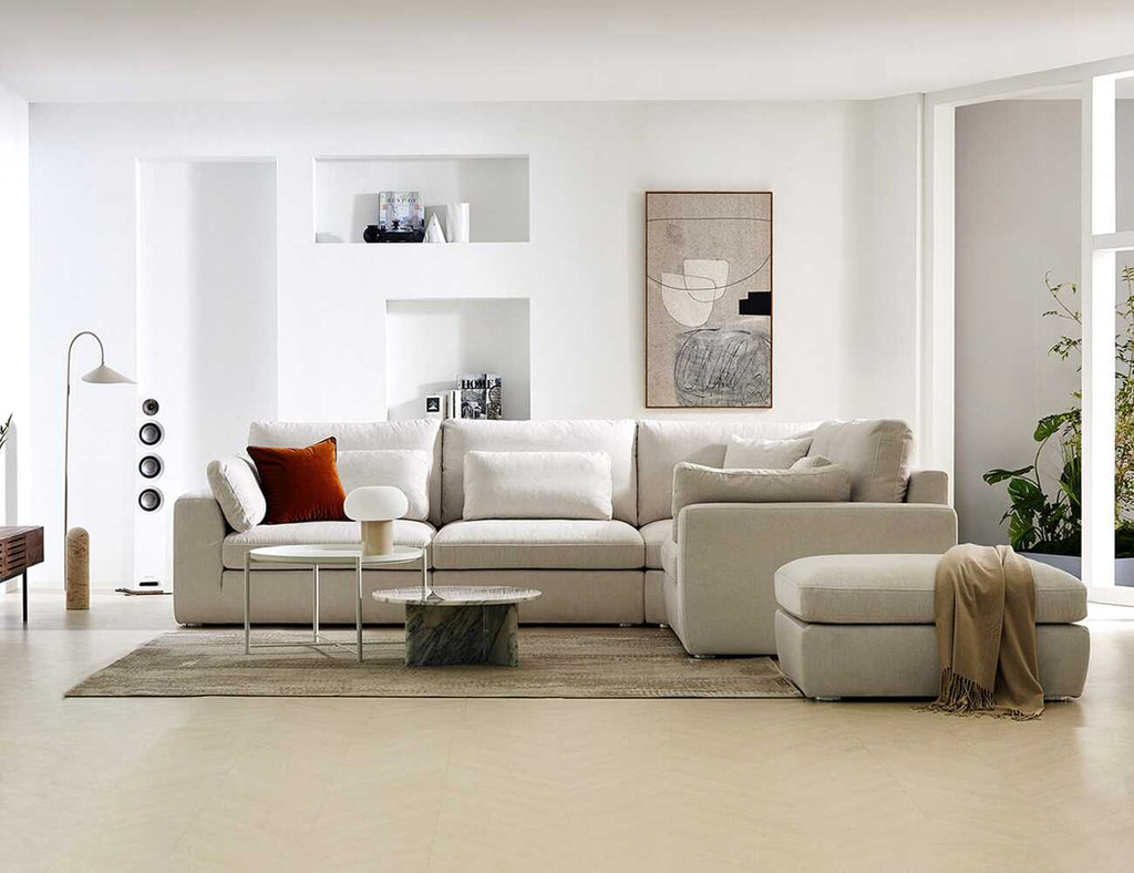 Sofa góc nỉ 3 chỗ tựa liền Humbert 4