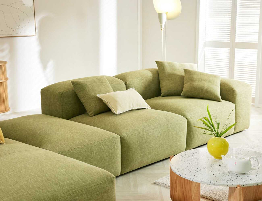 Sofa góc nỉ 4 chỗ tựa liền JORDANE - 04