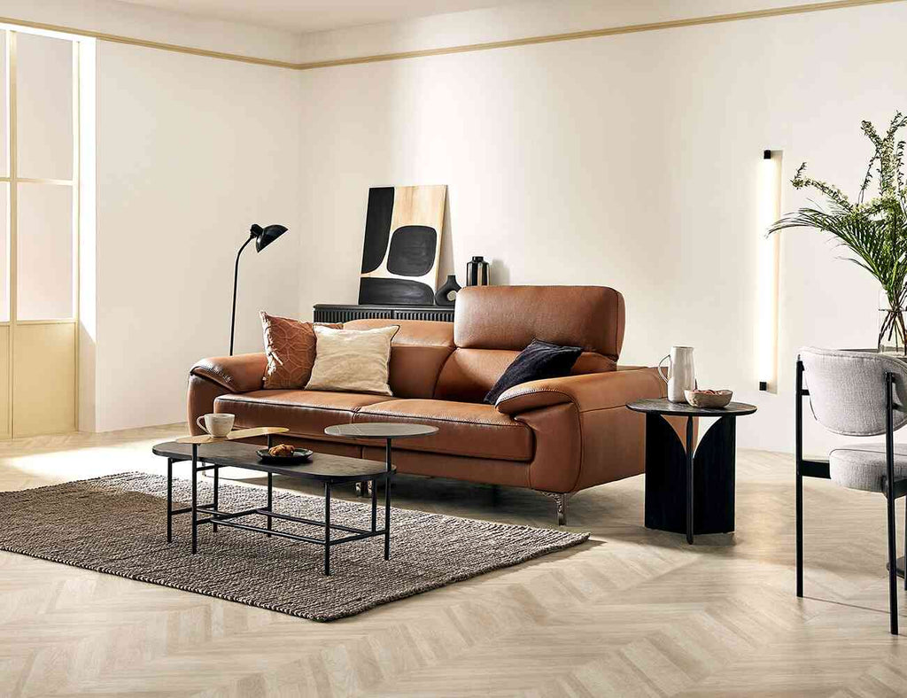 Sofa văng da 2 chỗ tựa gật gù LENA - 02