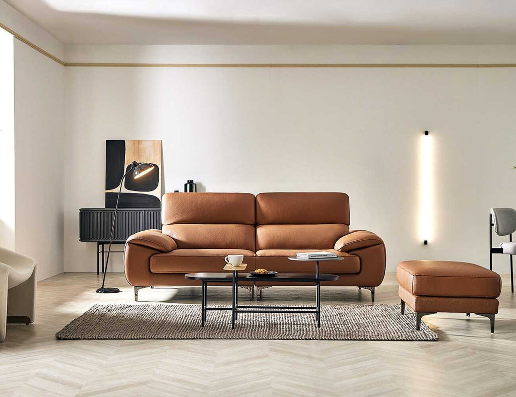 Sofa văng da 2 chỗ tựa gật gù LENA - 01