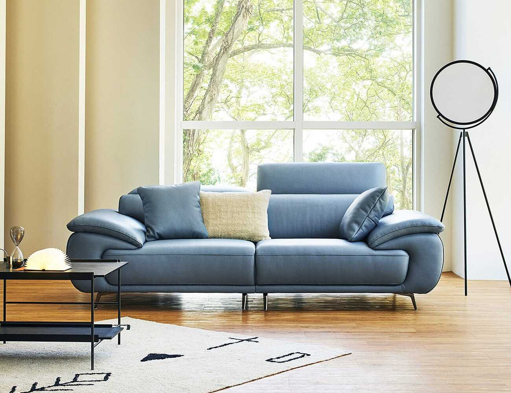 Sofa văng da 2 chỗ tựa gặt gù PERRY - 01