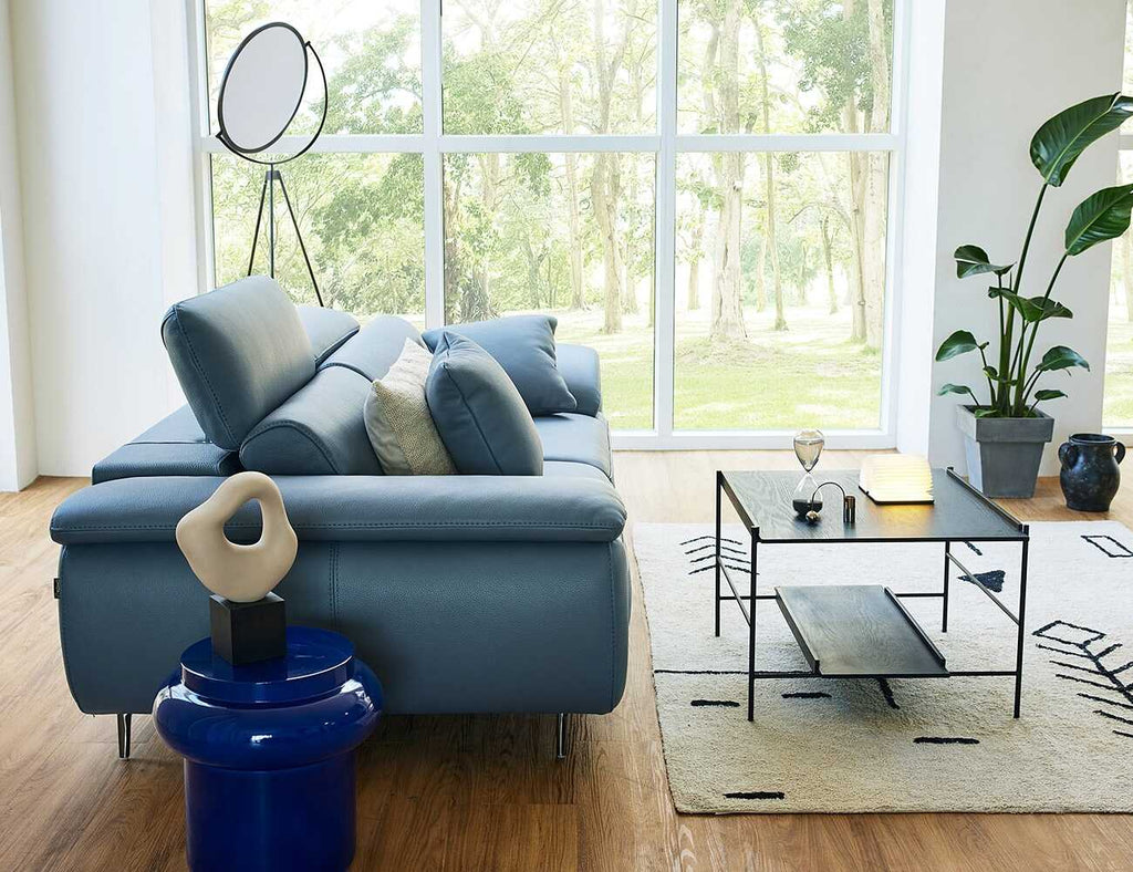 Sofa văng da 2 chỗ tựa gặt gù PERRY - 03