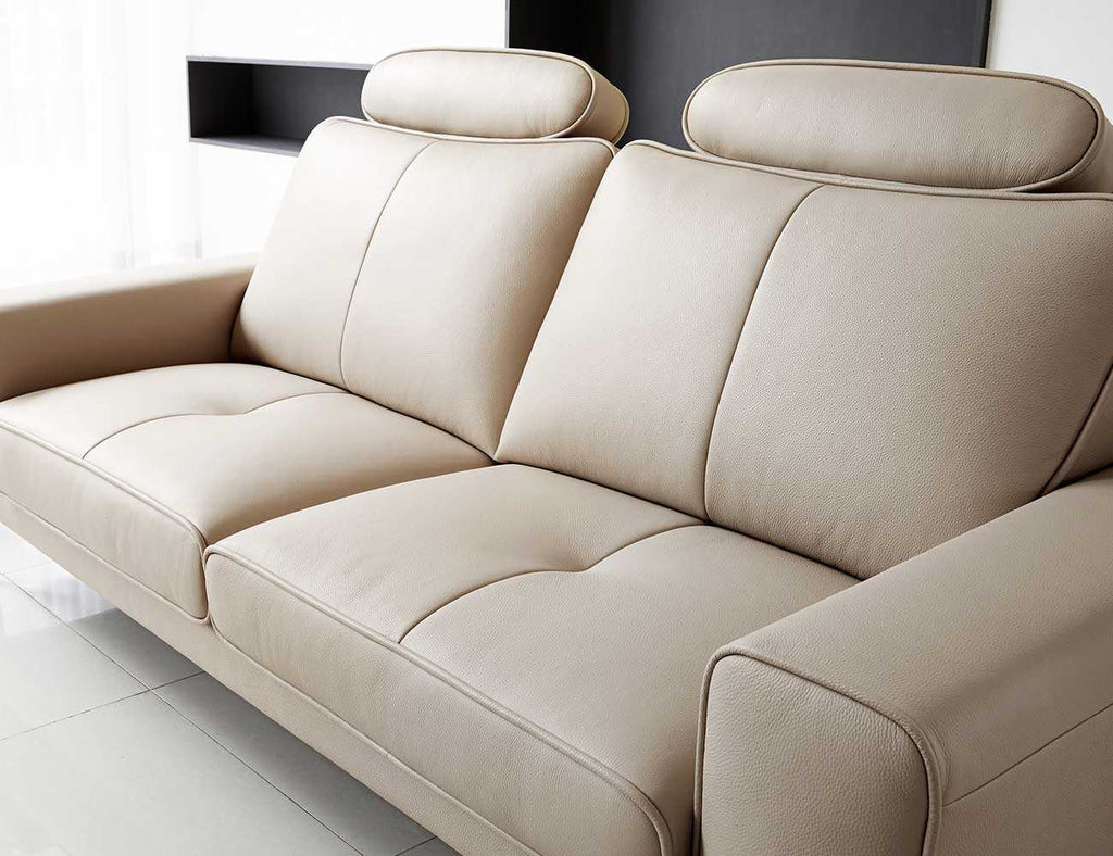 Sofa văng da 2 chỗ tựa liền Hezan 3