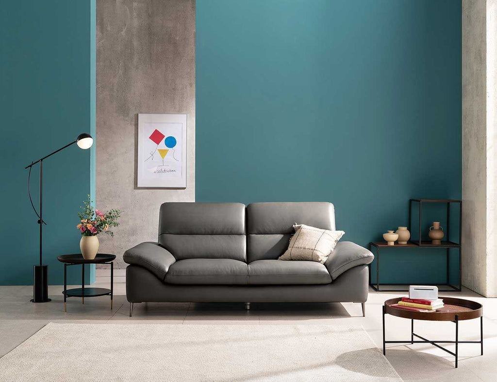 Sofa văng da 2 chỗ tựa liền LORRI - 01