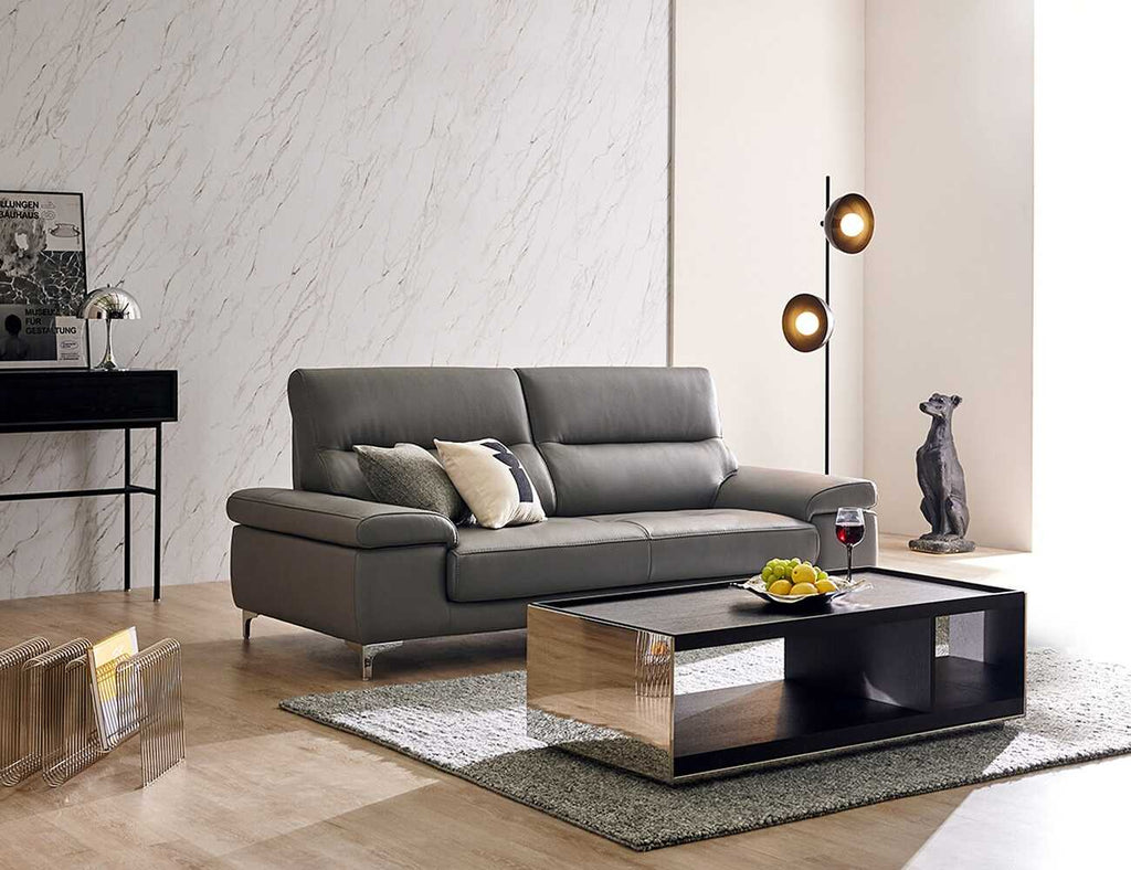 Sofa văng da 2 chỗ tựa liền NEVA - 02