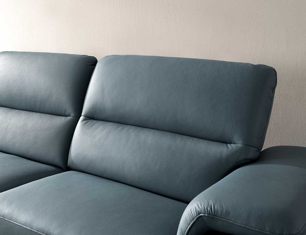 Sofa văng da 2 chỗ tựa liền - VESSA - 17