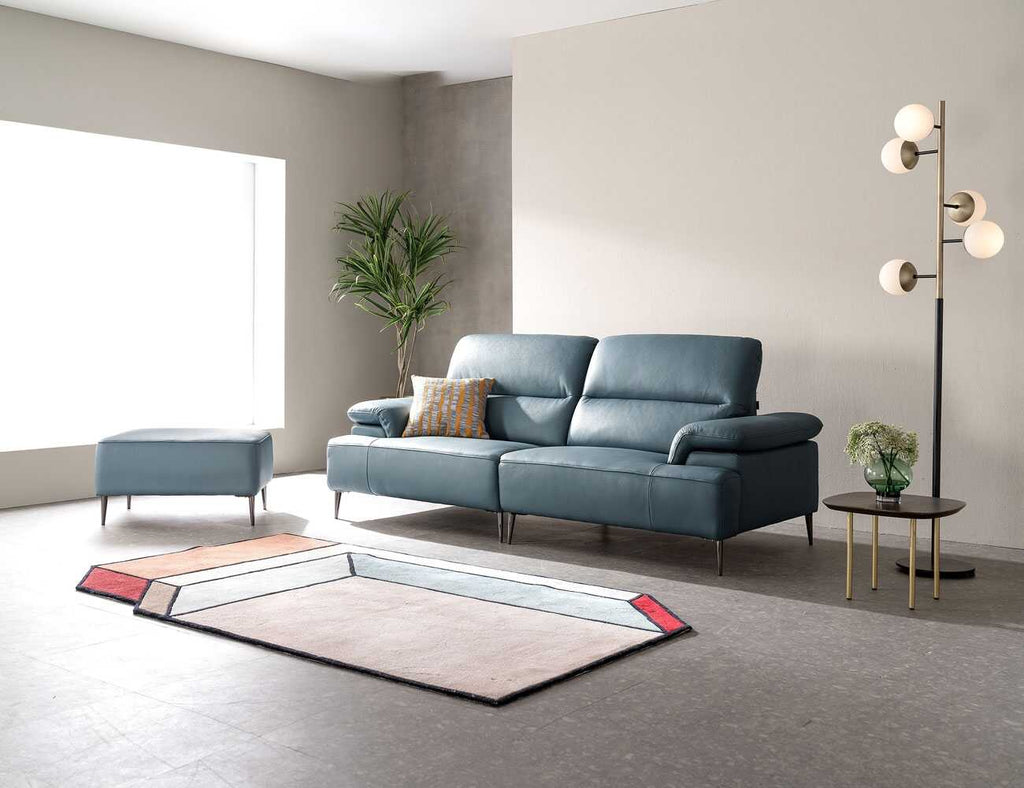 Sofa văng da 2 chỗ tựa liền - VESSA - 16