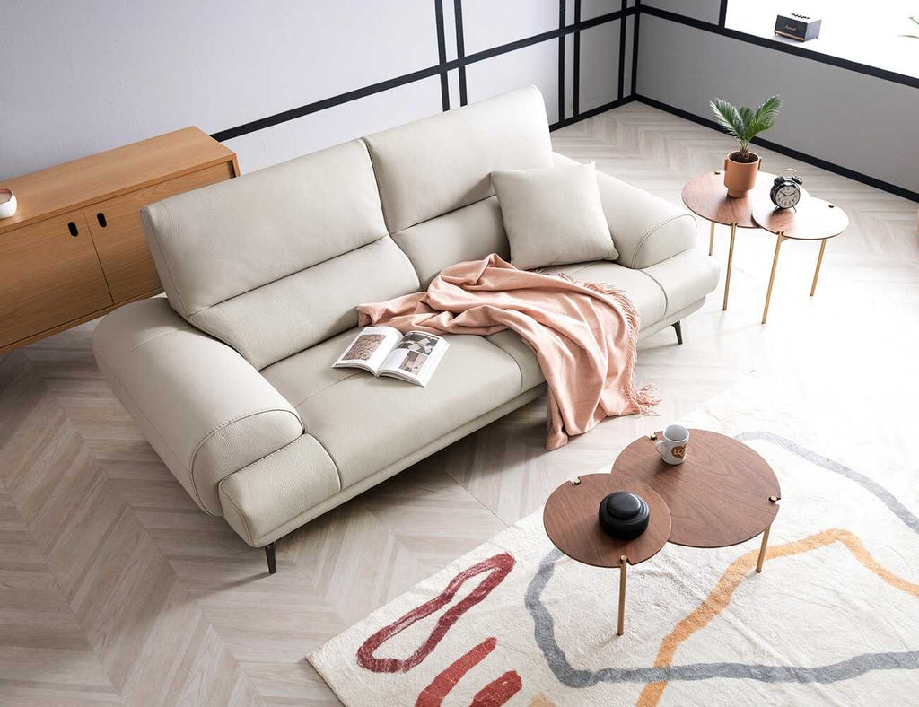 Sofa văng da 2 chỗ tựa liền - ZYPHER - 18