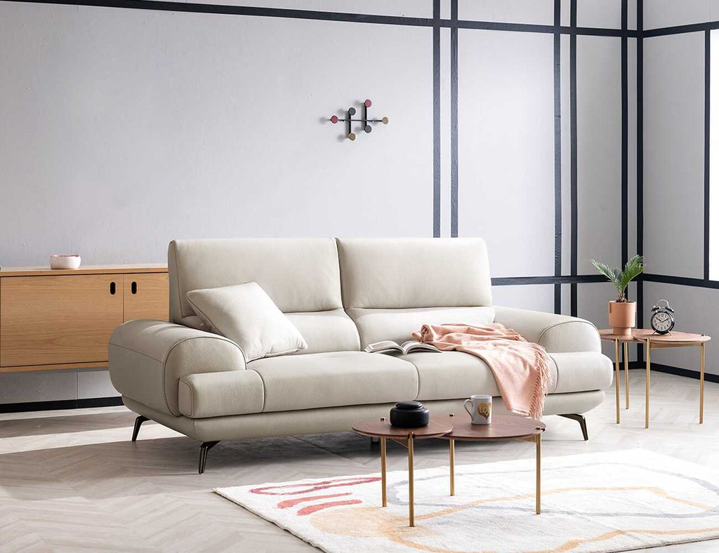 Sofa văng da 2 chỗ tựa liền - ZYPHER - 19