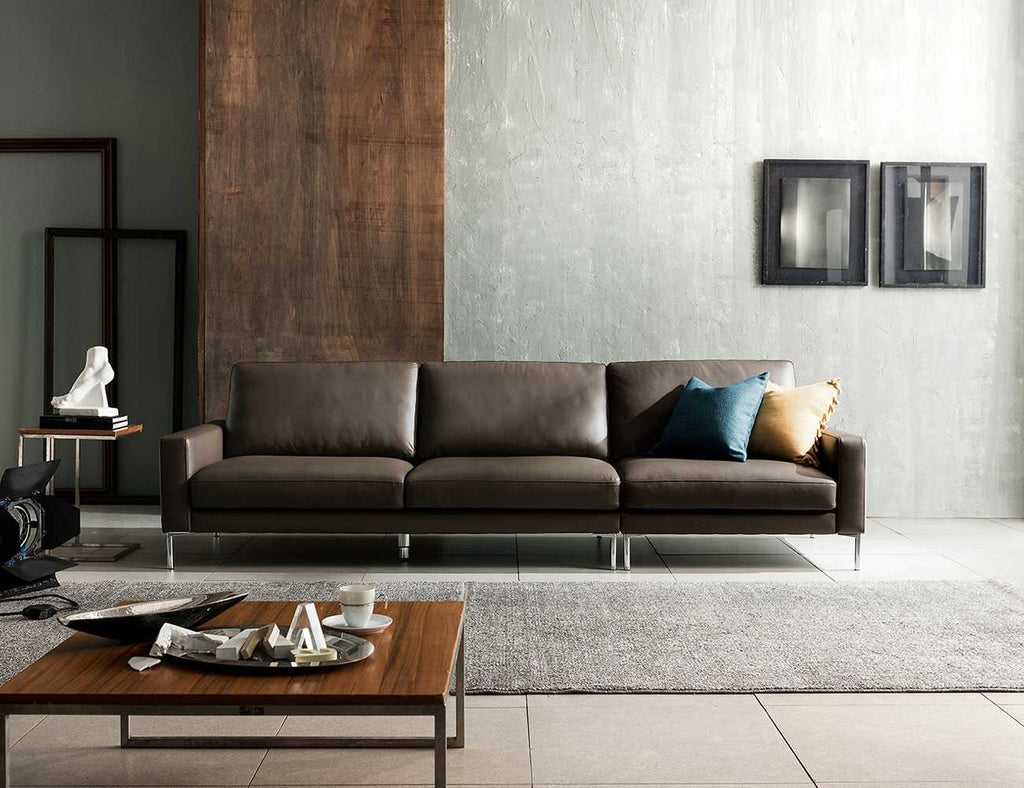 Sofa văng da 3 chỗ tựa liền MARTHA - 01