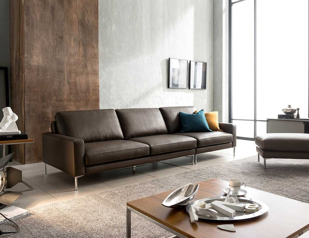 Sofa văng da 3 chỗ tựa liền MARTHA - 02