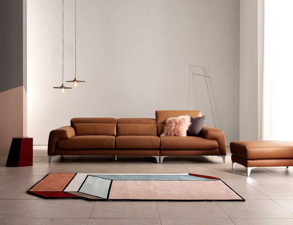 Sofa văng da 3 chỗ tựa gật gù Hudson 1