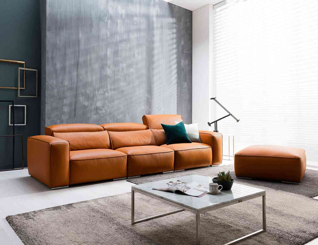 Sofa văng da 3 chỗ tựa gật gù LEBOSS - 02