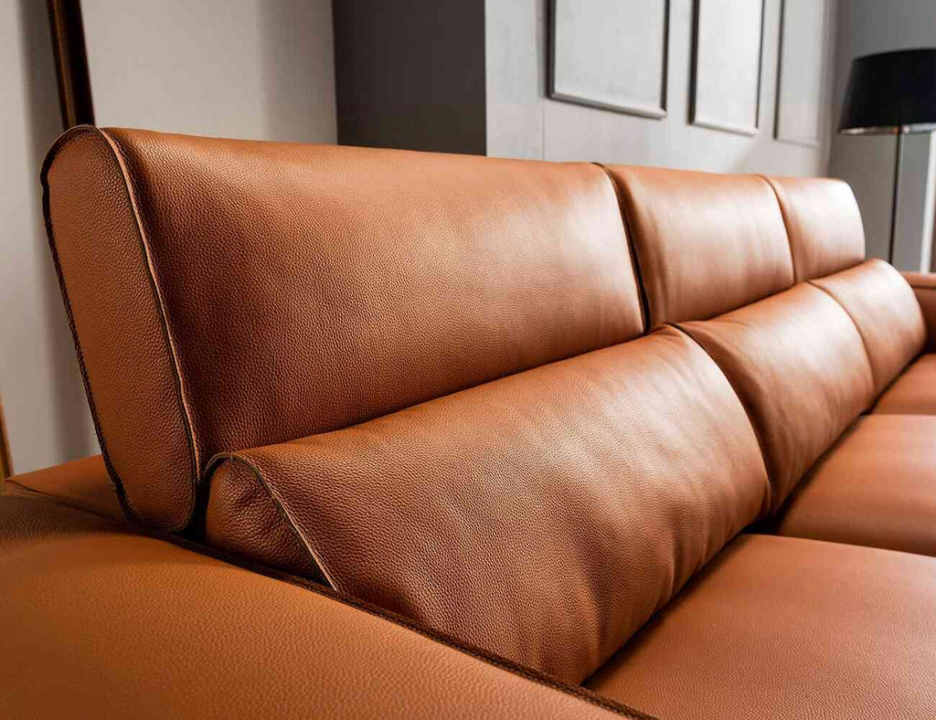 Sofa văng da 3 chỗ tựa gật gù LEBOSS - 03