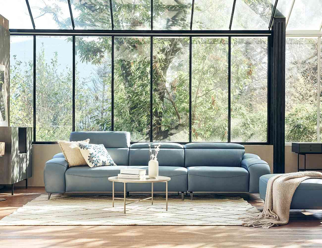 Sofa văng da 3 chỗ tựa gật gù LOVIC - 01