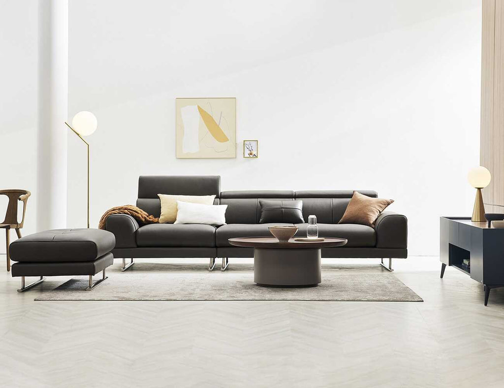 Sofa văng da 3 chỗ tựa gật gù RASCHELLE - 01