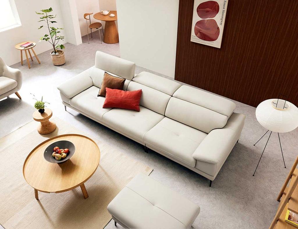 Sofa văng da 3 chỗ tựa gật gù ROSA - 02