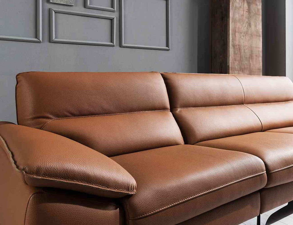 Sofa văng da 3 chỗ tựa liền KONE - 03