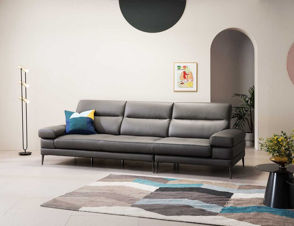 Sofa văng da 3 chỗ tựa liền LACEY - 01