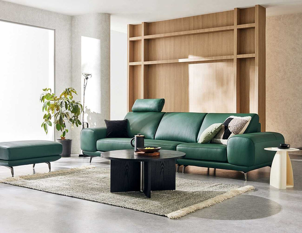 Sofa văng da 3 chỗ tựa liền LYNETTE - 02