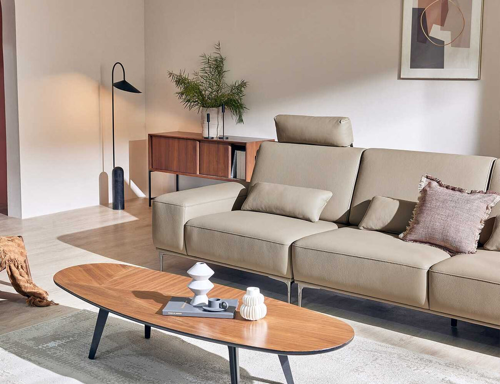 Sofa văng da 3 chỗ tựa liền MARISA - 04