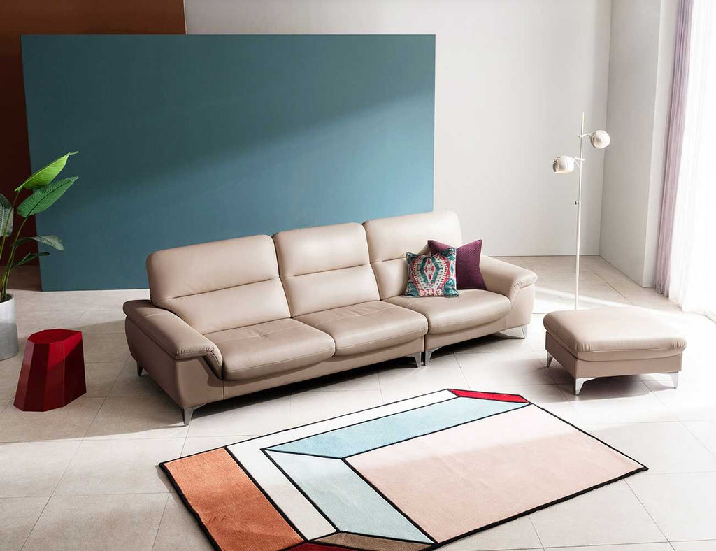 Sofa văng da 3 chỗ tựa liền MUSHA - 01