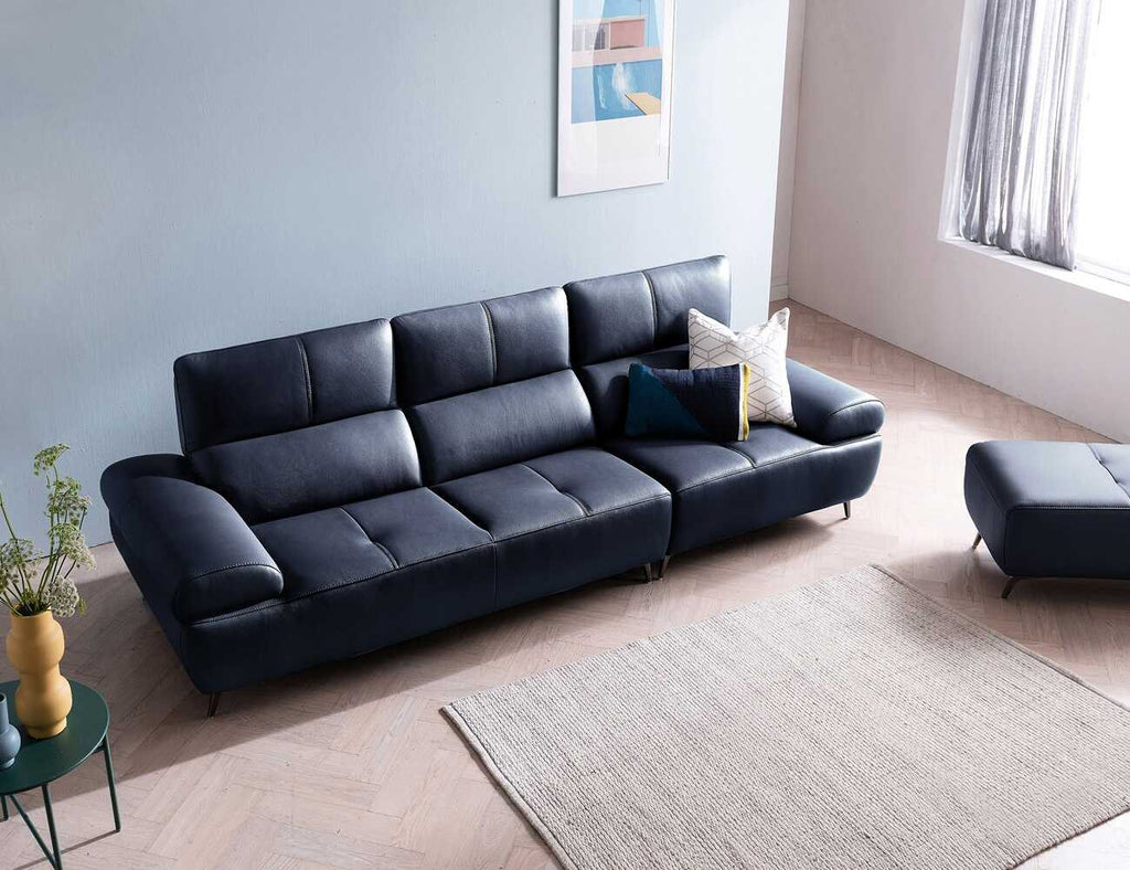 Sofa văng da 3 chỗ tựa liền OAK - 19