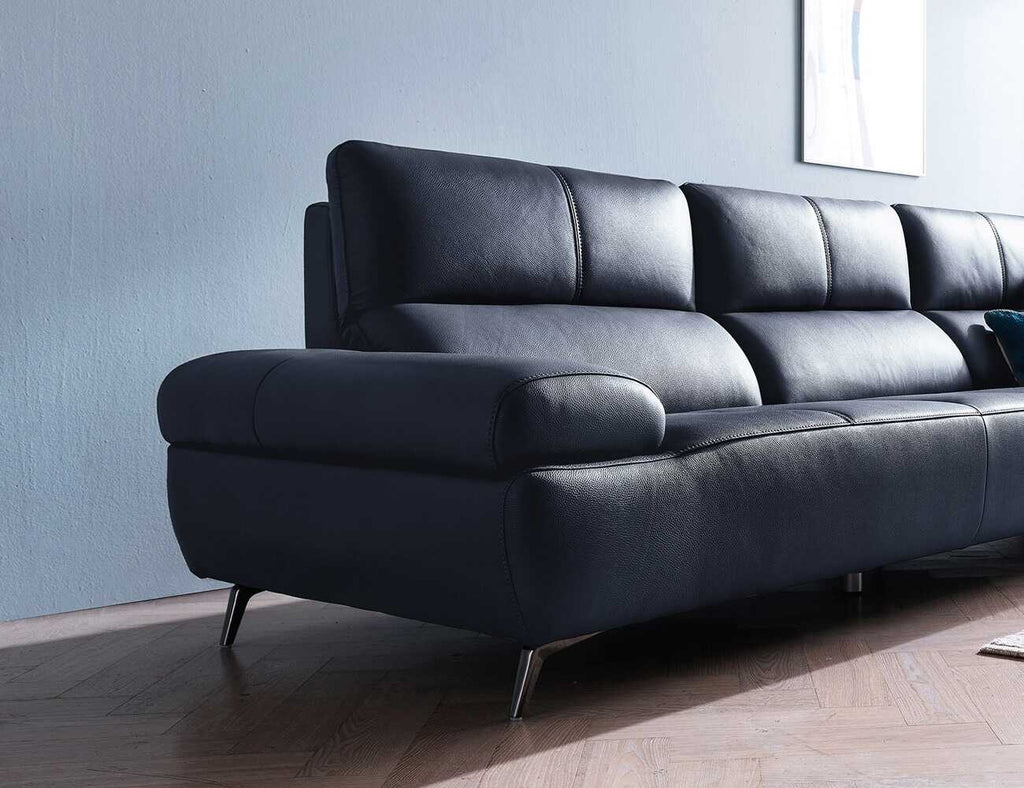 Sofa văng da 3 chỗ tựa liền OAK - 21