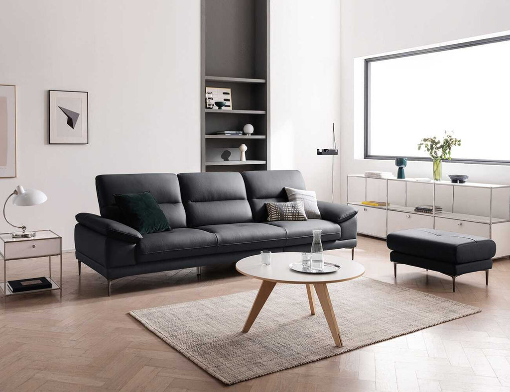 Sofa văng da 3 chỗ tựa liền ROSA - 02