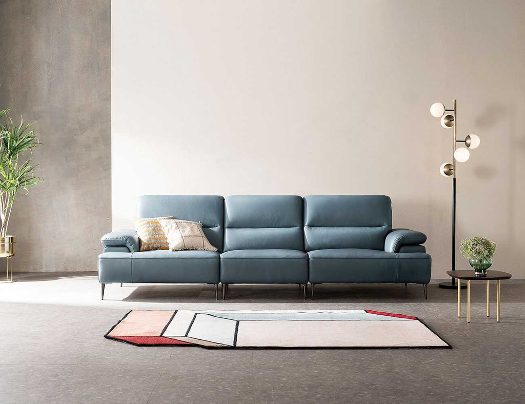 Sofa văng da 3 chỗ tựa liền - VESSA - 17