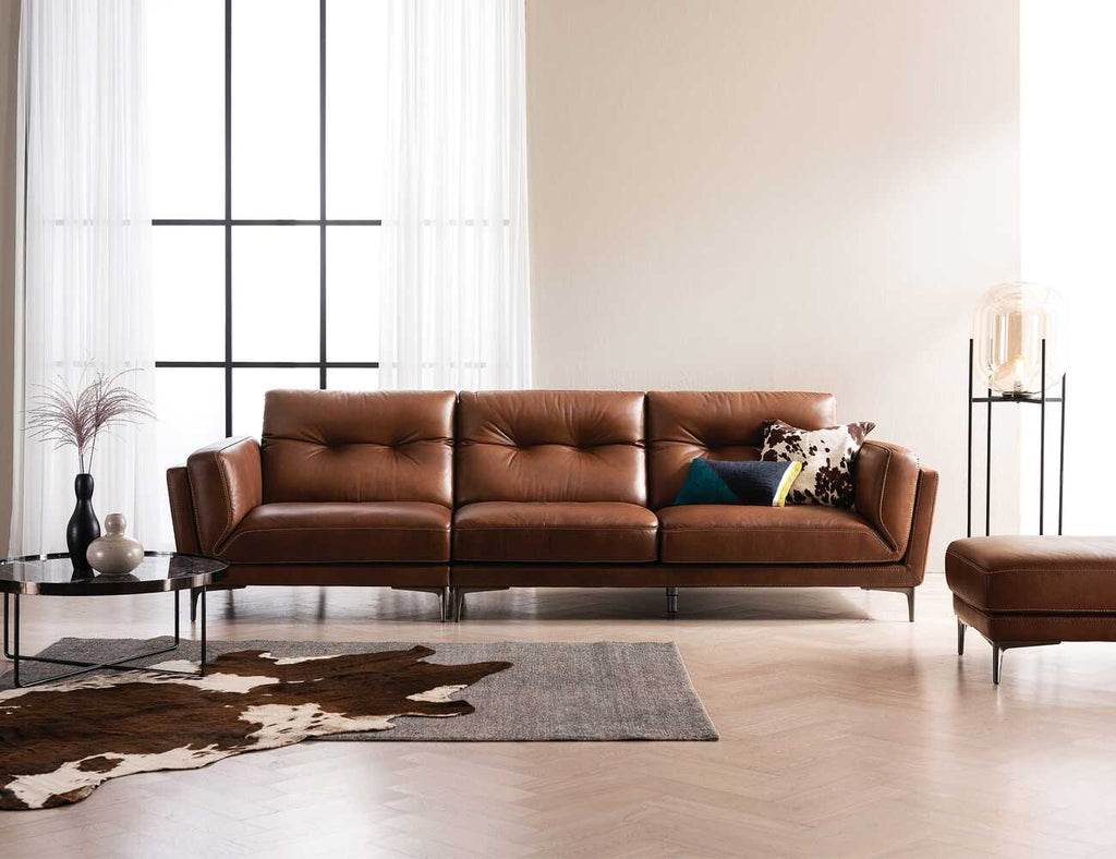 Sofa văng da 3 chỗ tựa liền - WHYME - 16