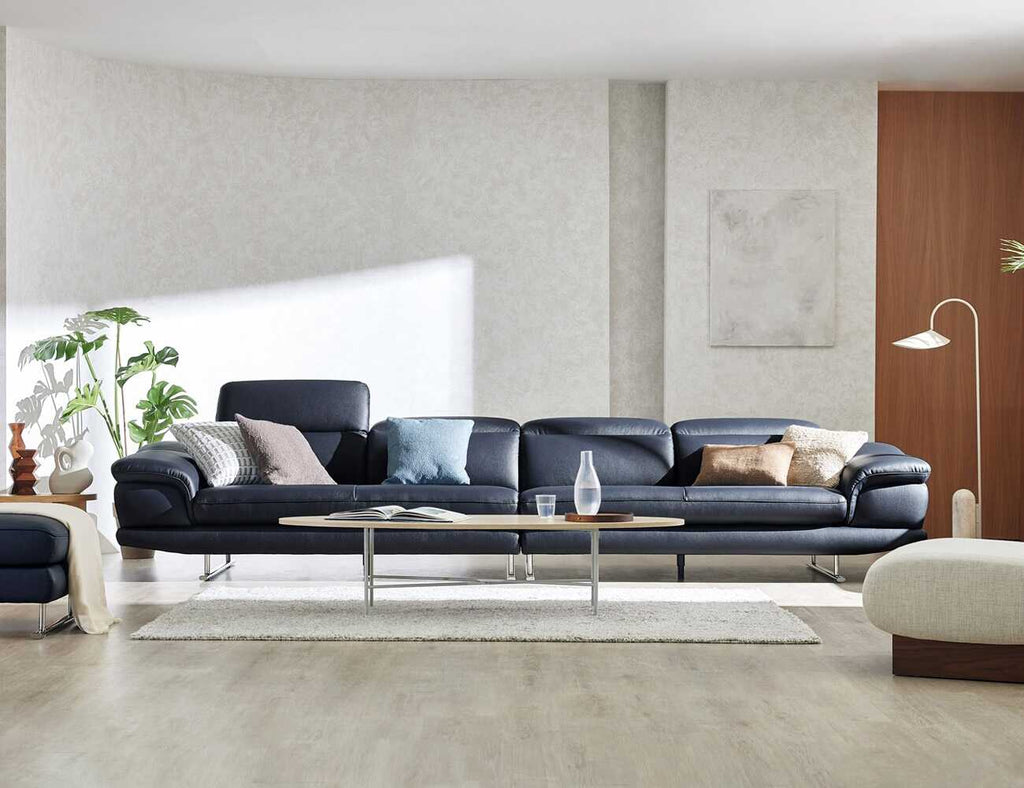 Sofa văng da 4 chỗ tựa gật gù KISSY - 01