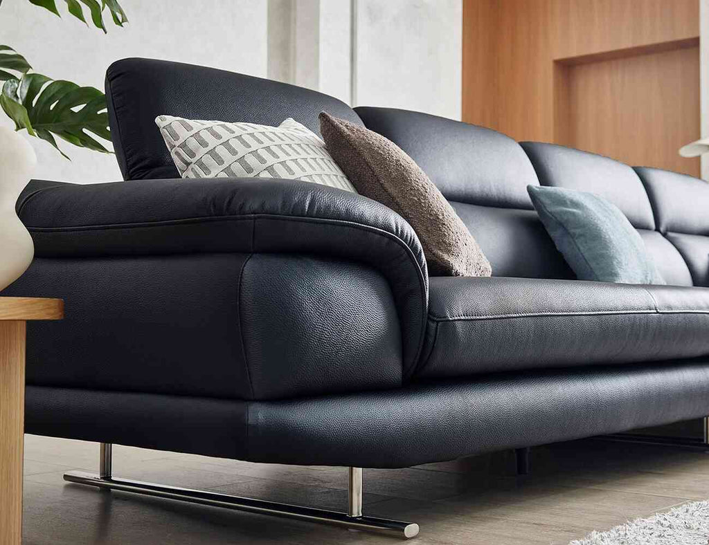 Sofa văng da 4 chỗ tựa gật gù KISSY - 04