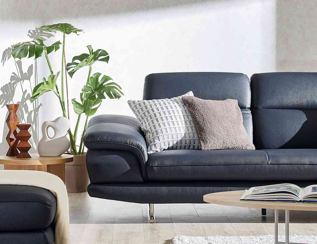 Sofa văng da 4 chỗ tựa gật gù KISSY - 05