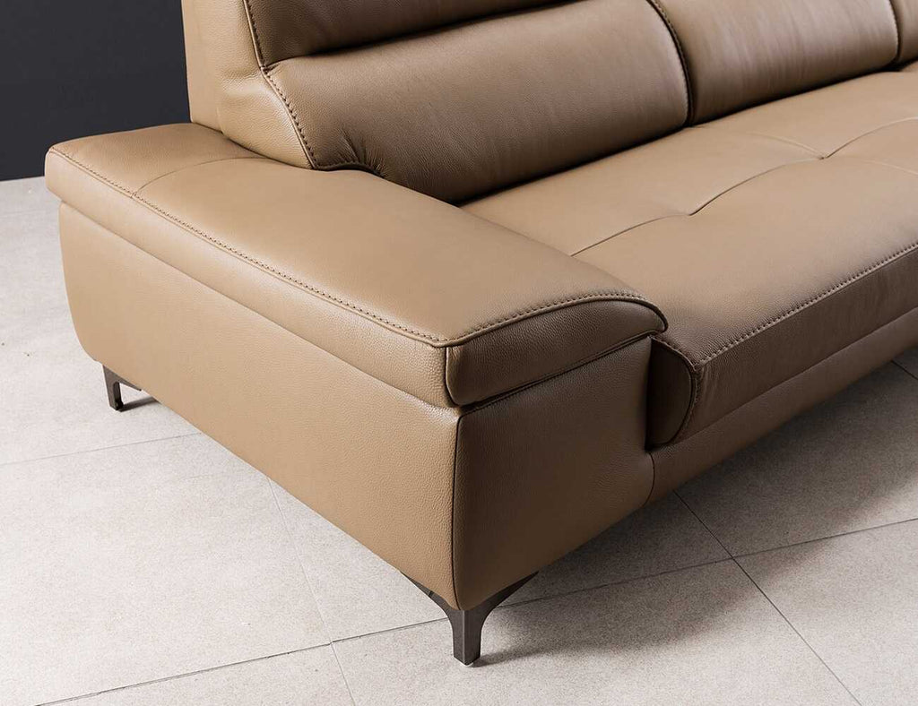 Sofa văng da 4 chỗ tựa liền NEVA - 04