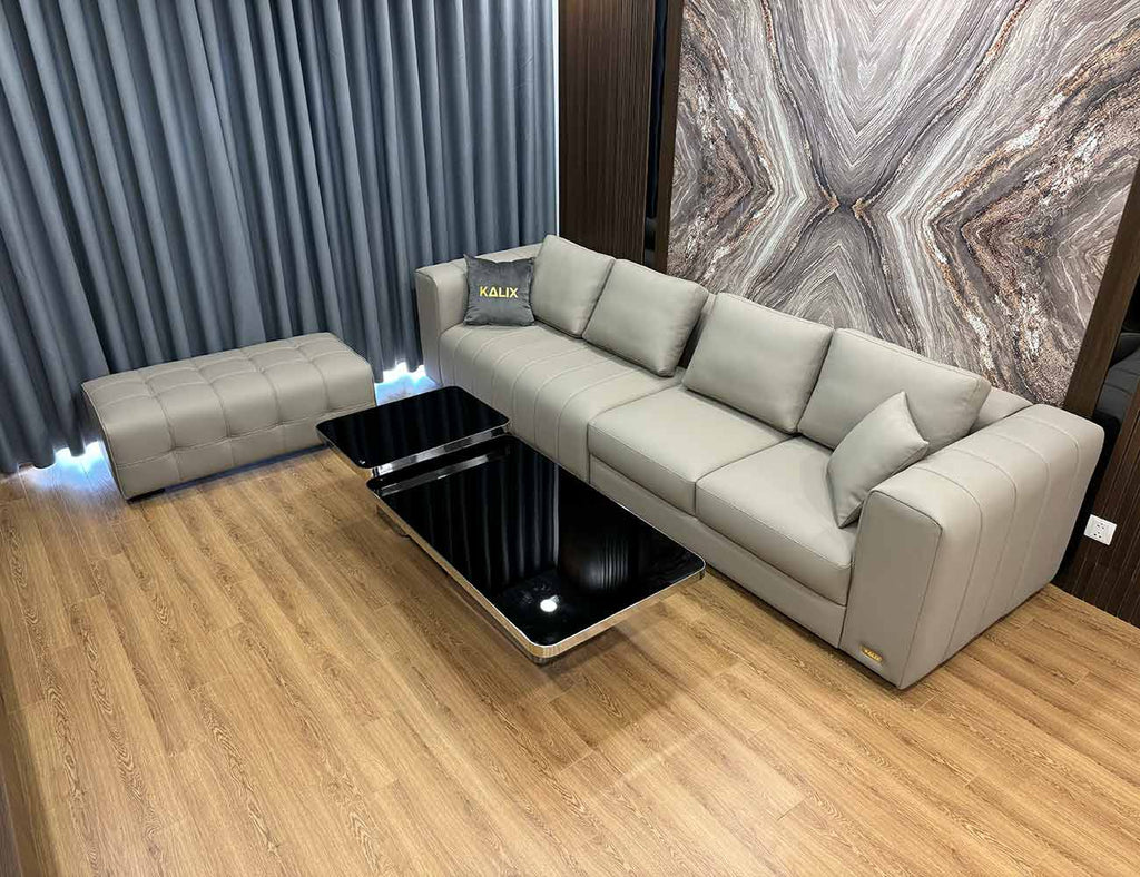 Sofa văng da tựa gối - HELENA - 02