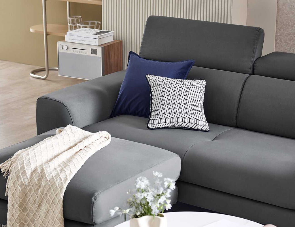 Sofa văng nỉ 2 chỗ tựa gật gù RESCHELLE  - 05