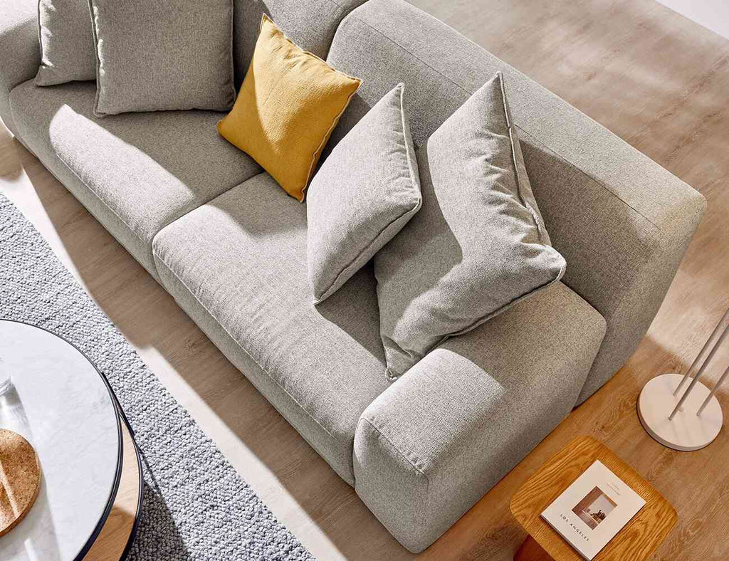 Sofa văng nỉ 2 chỗ tựa liền METONAC - 04