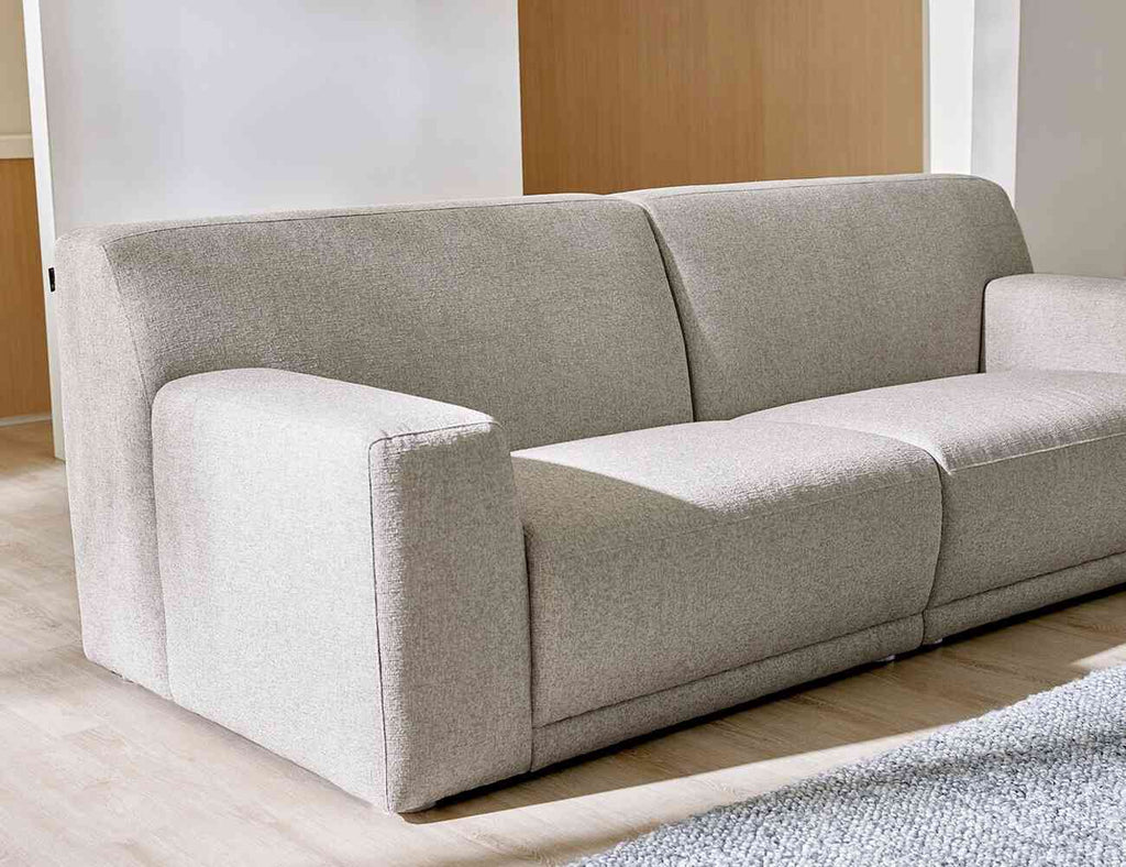 Sofa văng nỉ 2 chỗ tựa liền METONAC - 03