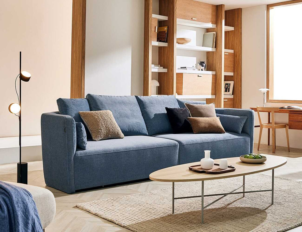 Sofa văng nỉ 2 chỗ tựa liền PODAX - 02