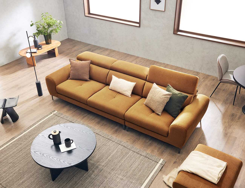 Sofa văng nỉ 3 chỗ tựa gật gù LOTTEPIE - 03