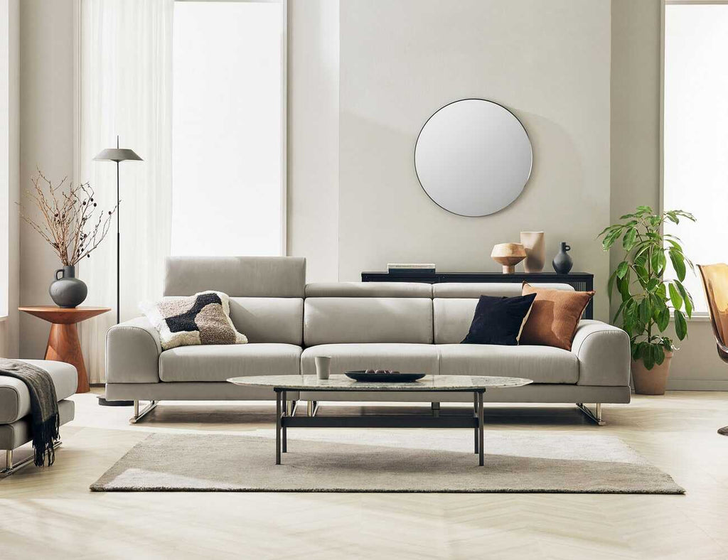 Sofa văng nỉ 2 chỗ tựa gật gù RESCHELLE  - 02